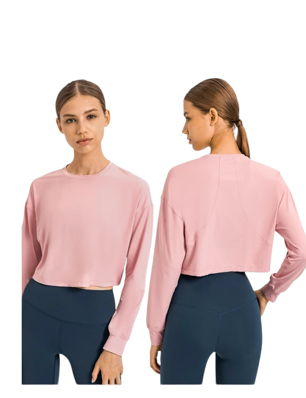 Jersey Long Sleeve Crop